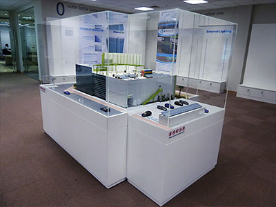 Acrylic, light box & flag branding