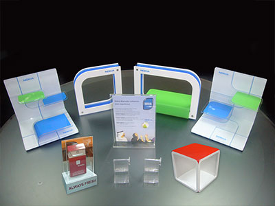 Acrylic, light box & flag branding