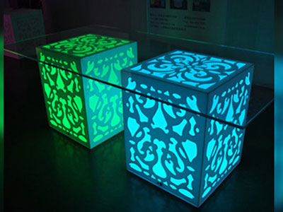 Acrylic, light box & flag branding